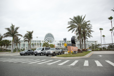 February 3, 2018: Orlando Florida: The enormous Orange County Convention Centre on International...
