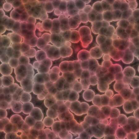 a large rendered image of bacteria or cells under a microscope