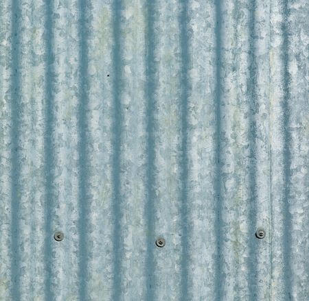 large sheet of galvanised or corrugated ironの写真素材