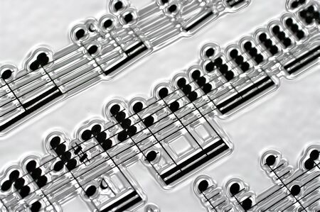 great image of music notes embedded in silver