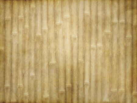 old paper or parchment with faint bamboo image の写真素材