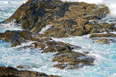 great image of ocean waves on the rocks