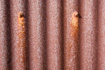 image of old rusty corrugated iton backgroundの写真素材