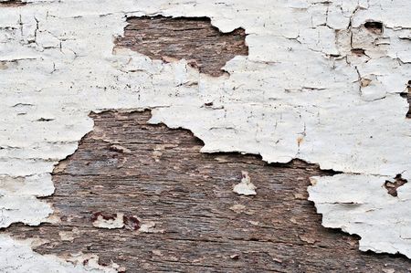 great image of old peeling paint on wood の写真素材