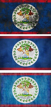 Great Image of the Flag of Belizeの写真素材