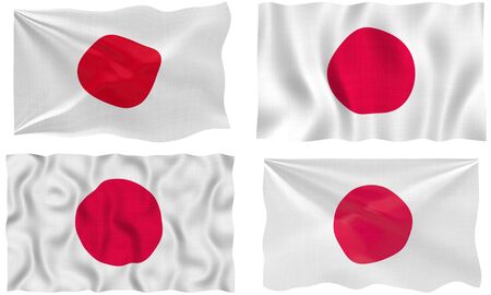 Great Image of the Flag of Japanの写真素材