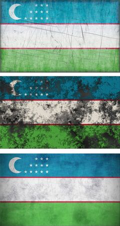 Great Image of the Flag of uzbekistanの写真素材