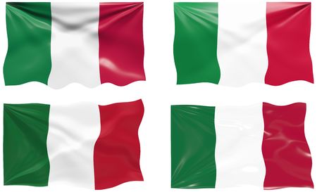 Great Image of the Flag of Italyのイラスト素材