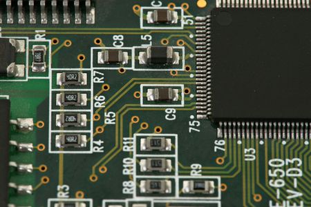 image of integrated circuits and surface mount technologyの写真素材
