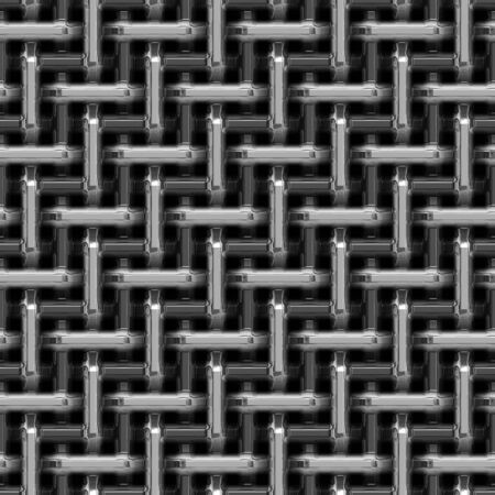 an abstract stainless steel metal weave backgroundの写真素材