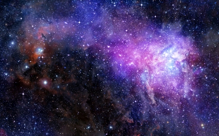 nebula gas cloud in deep outer spaceの写真素材
