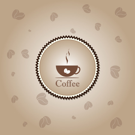 coffee cup time clock concept design backgroundのイラスト素材