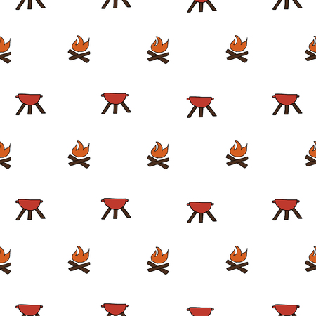 Camping - doodles collectionのイラスト素材