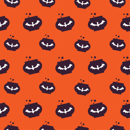 Happy Halloween Background. Seamless pattern. Collection of seamless patterns in the traditional holiday colors.のイラスト素材