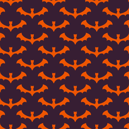 Happy Halloween Background. Seamless pattern. Collection of seamless patterns in the traditional holiday colors.のイラスト素材
