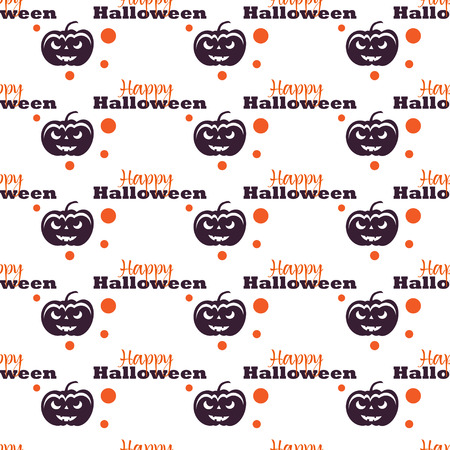 Happy Halloween Background. Seamless pattern. Collection of seamless patterns in the traditional holiday colors.のイラスト素材