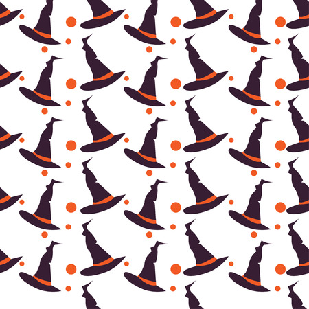 Happy Halloween Background. Seamless pattern. Collection of seamless patterns in the traditional holiday colors.のイラスト素材