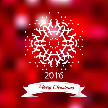 Christmas light vector background. Card or invitation. Christmas Greeting Card. Merry Christmas lettering, vector illustrationのイラスト素材
