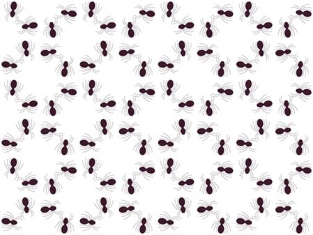 Seamless pattern with spiders. Print for Halloween.のイラスト素材