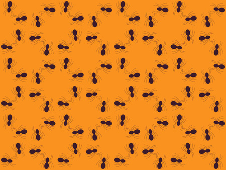 Seamless pattern with spiders. Print for Halloween.のイラスト素材