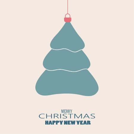 Merry Christmas Vintage Retro Typography Lettering Design Greeting Cardのイラスト素材