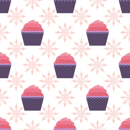 Vector christmas seamless patterns for xmas cards and gift wrapping paper.Vintage Christmas elementsのイラスト素材