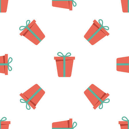 Vector christmas seamless patterns for xmas cards and gift wrapping paper.Vintage Christmas elementsのイラスト素材