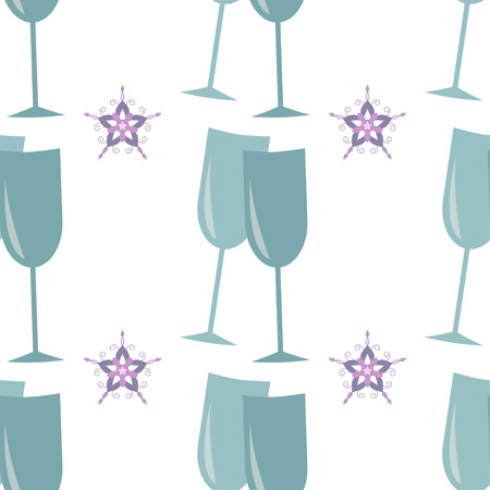 Vector christmas seamless patterns for xmas cards and gift wrapping paper.Vintage Christmas elementsのイラスト素材