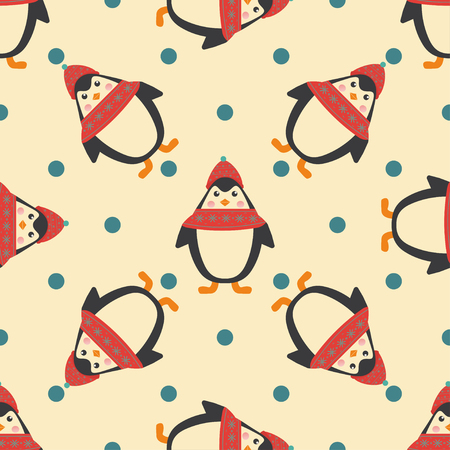 Vector christmas seamless patterns for xmas cards and gift wrapping paper.Vintage Christmas elementsのイラスト素材