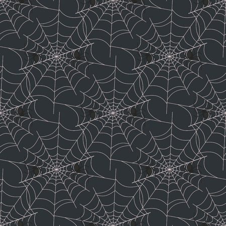 Halloween spider web seamless pattern vector backgroundのイラスト素材