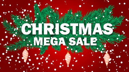 Christmas sale banner.のイラスト素材