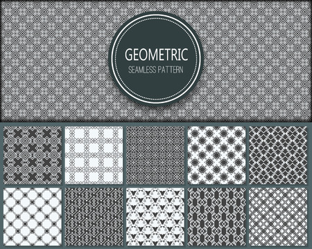 Geometric pattern seamless vector abstract line hipster fashion design geometrical print triangle background illustrationのイラスト素材
