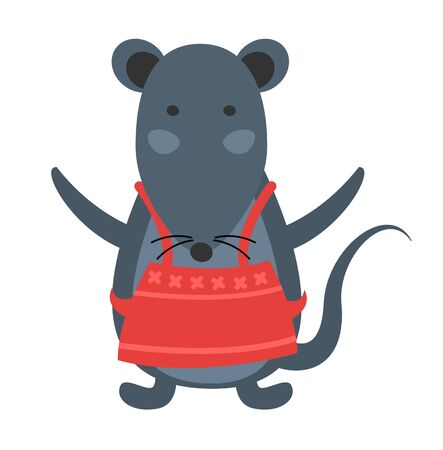Christmas mouseのイラスト素材