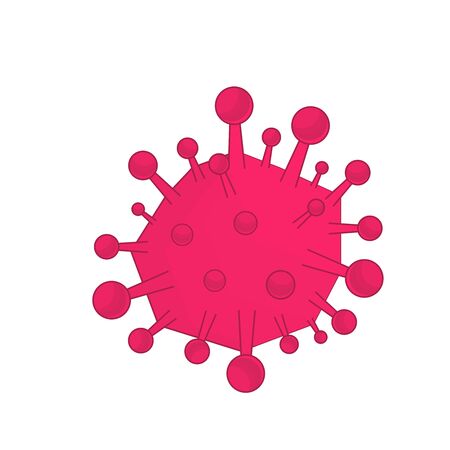 Coronavirus danger and public health risk disease and flu outbreak influenza as dangerous viral strain case as a pandemic medical concept.のイラスト素材