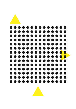 Trend Neo Memphis geometric poster cardsのイラスト素材
