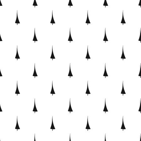 Seamless pattern with Christmas tree and snowflake for winter holidays design. Scandinavian Christmas monohrome Collection. Wrapping paper for xmas winter decoration. Holiday background.のイラスト素材