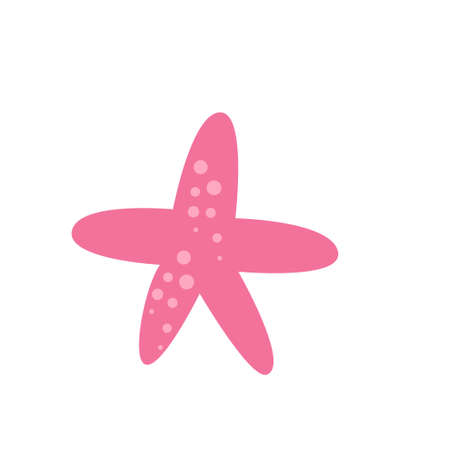 Sea star isolated on whiteのイラスト素材