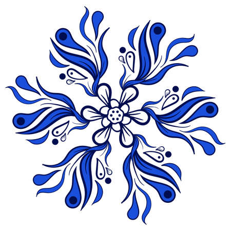 Mandala. Ethnic decorative elements. Hand drawnのイラスト素材