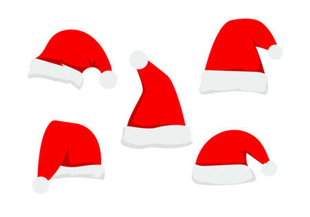 Christmas santa hatのイラスト素材