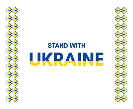 Pray for Ukraine. Support Ukraineのイラスト素材