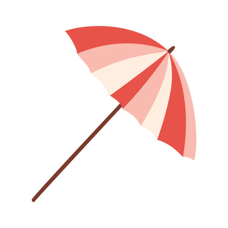 Umbrella beach Summer Relax Parasol Vector illustration.のイラスト素材