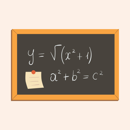 Blank chalkboard in school classroom vector illustration. Board with chalk and sponge. School...