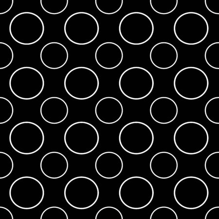 Seamless pattern in white circles. Simple background for textile, fabric, covers, surface, print, gift wrapping.の写真素材