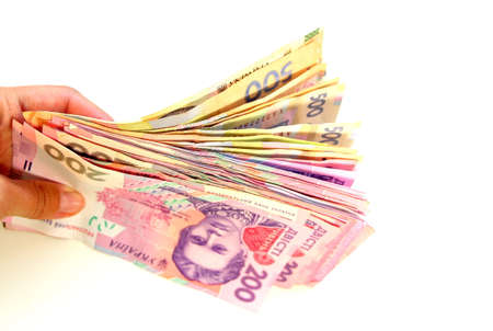 Ukrainian money for 200 and 500 UAH. Economy. Ukraine.