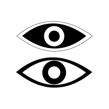 All-seeing eye. Black and white eye. Masonic symbol. Vector illustration.のイラスト素材