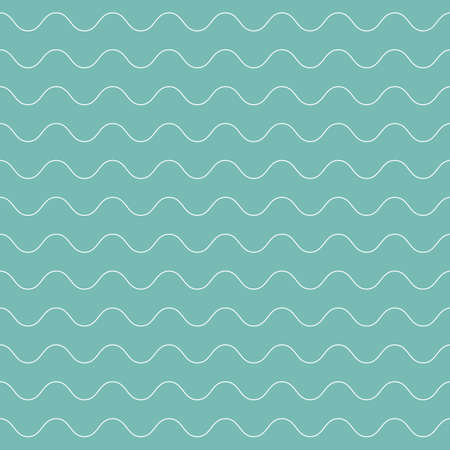 Blue water and waves. Seamless marine pattern for printing on fabric, textile, paper, design packaging, decor. Vector graphics.のイラスト素材