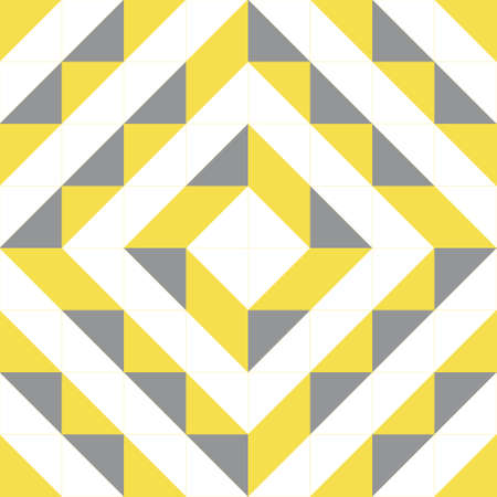 Modern pattern consisting of a triangle of three colors. Seamless patterns for trendy fabrics,...