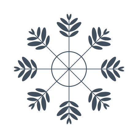 Snowflake blue isolated on white background. Vector.のイラスト素材