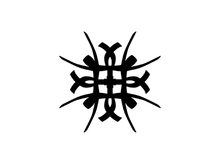 Tattoo vector designs sketch. Designer isolated element for ideas decorating the body of women, men and girls arm, leg and other body parts. Abstract illustration.のイラスト素材