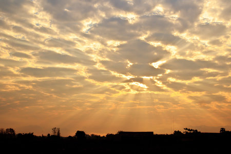 Sky background on sunset  Nature composition の写真素材